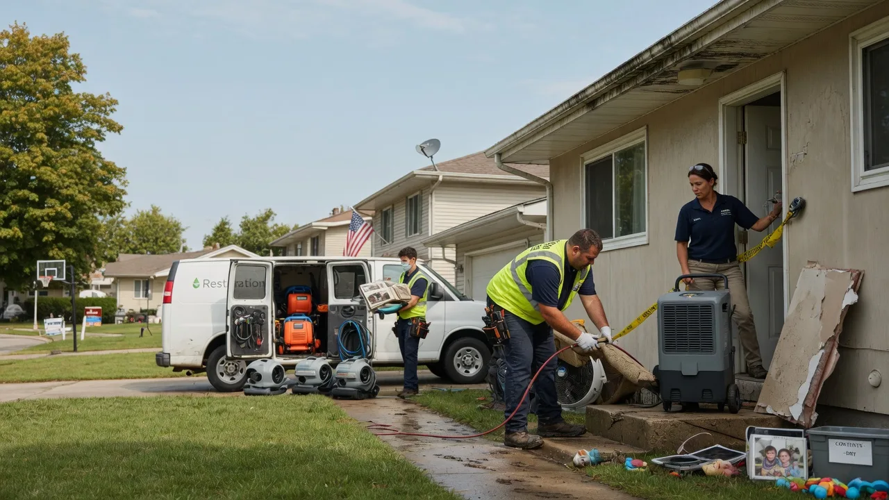 Water Damage Restoration in Gilman, IL near me